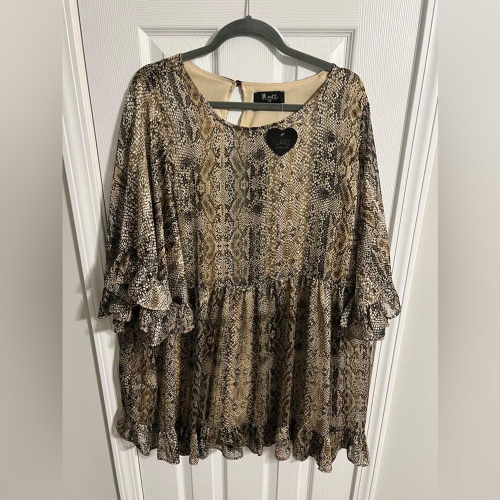 Snake Print Tunic w/ Tags